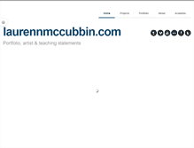 Tablet Screenshot of laurennmccubbin.com